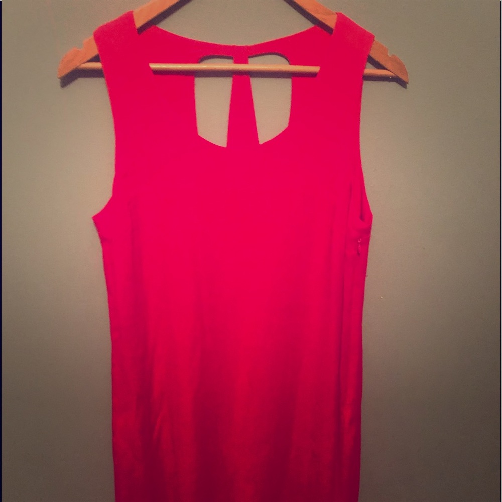 Pink Dress with Cut Out Back